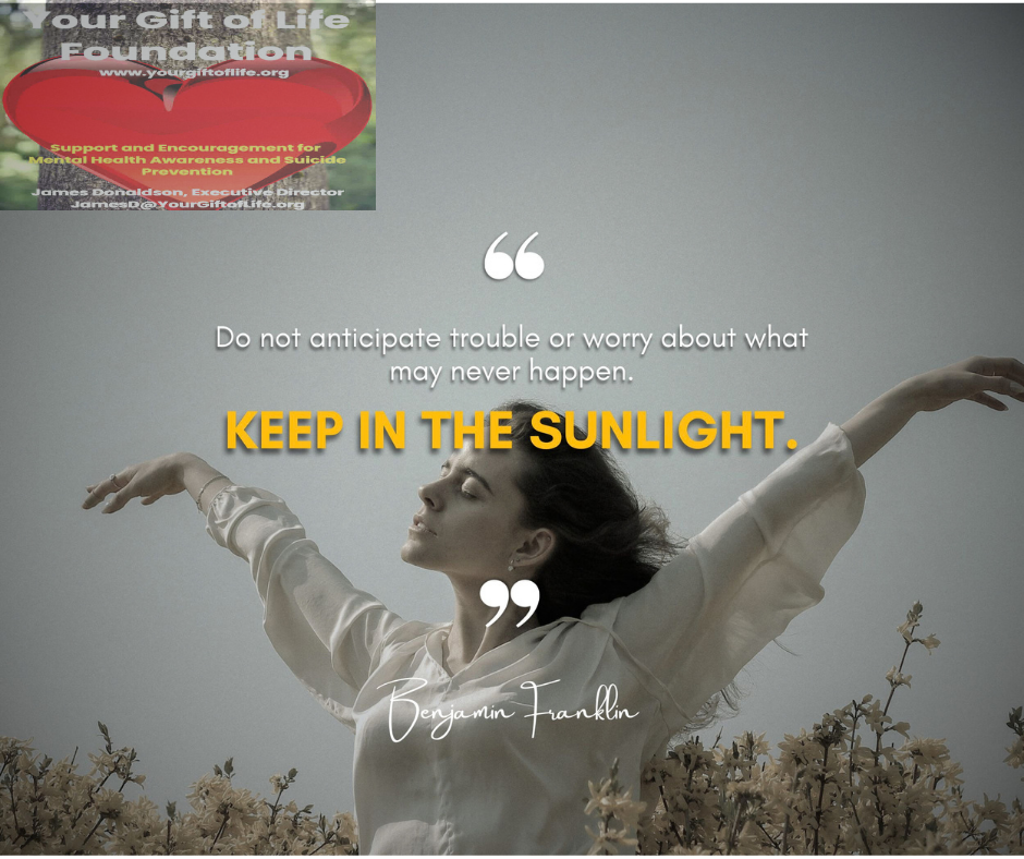 UCanMakeItIfYouTry - Do Not Anticipate Trouble or Worry About What May Never Happen. Keep in the Sunlight.