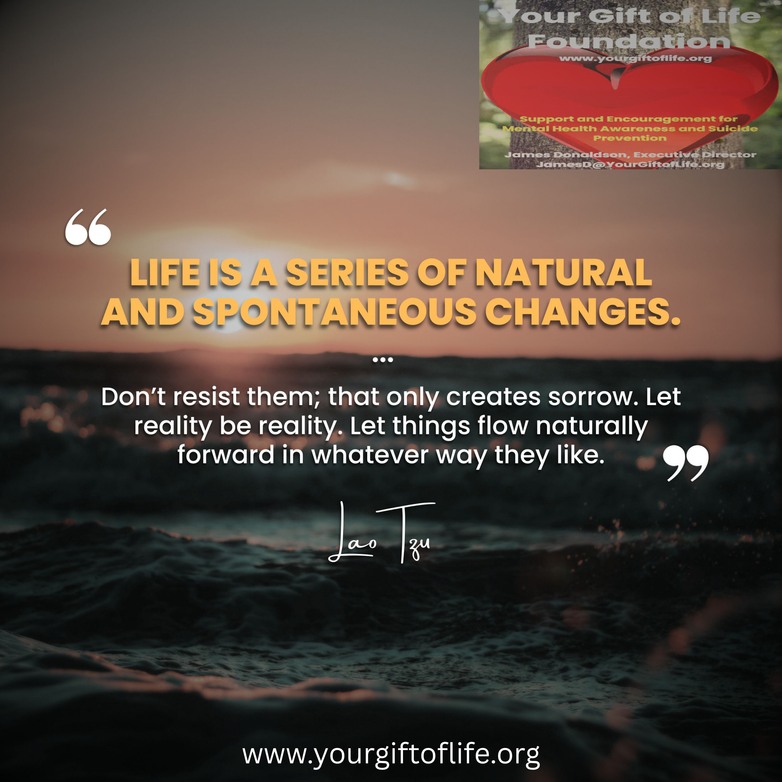UCanMakeItIfYouTry - Life Is a Series of Natural and Spontaneous Changes. Don't Resist Them; That Only Creates Sorrow. Let Reality Be Reality. Let Things Flow Naturally Forward in Whatever Way They Like.