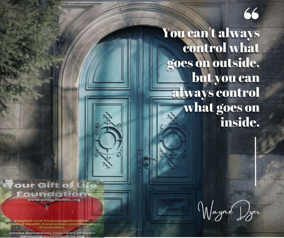 UCanMakeItIfYouTry - You Can't Always Control What Goes On Outside, But You Can Always Control What Goes On Inside